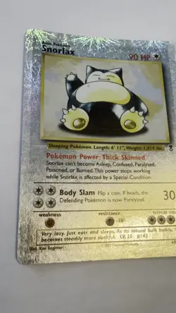 Pokemon TCG Snorlax Legendary Collection Reverse Holo Card 64/110 MP Condition - Image 2