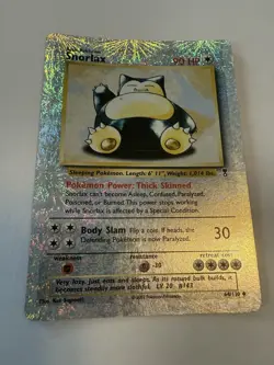 Pokemon TCG Snorlax Legendary Collection Reverse Holo Card 64/110 MP Condition - Image 3
