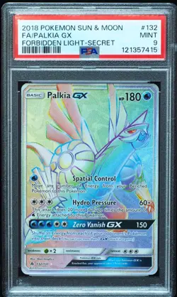 Palkia GX 132/131 PSA 9 Forbidden Light Pokemon Card - Image 1