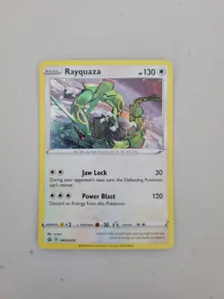Rayquaza Pokemon TCG Sword And Shield Black Star Promo Holo Card #SWSH029 - Image 1