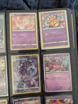 Cute Pokemon Psychic Card Lot Of 9 Cute Binder Collection Full Art - Image 3