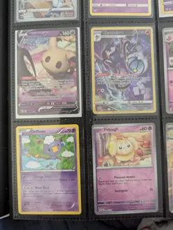 Cute Pokemon Psychic Card Lot Of 9 Cute Binder Collection Full Art - Image 5