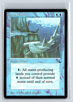 MTG Magic the Gathering Card - 2X Deep Water - The Dark - Common - Image 1