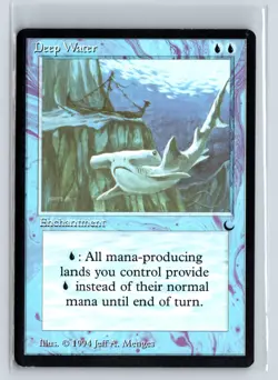 MTG Magic the Gathering Card - 2X Deep Water - The Dark - Common - Image 3