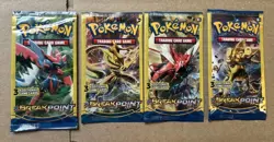 Pokemon XY BREAKpoint 3 Card Mini Booster Packs Complete Art Set Lot of 4 New! - Image 1