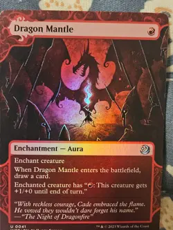 Dragon Mantle FOIL Wilds of Eldraine: Enchanting Tales MTG Magic - Image 2