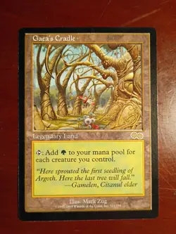 Gaea's Cradle Magic the Gathering MTG Urza's Saga LP - Image 1
