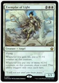 MTG Foundations *FOIL* R Exemplar of Light #0011 - Image 1