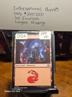 MTG Aetherdrift Mountain DFT-288 - Shonen Destiny Awaits, Claim the Power! - Image 1