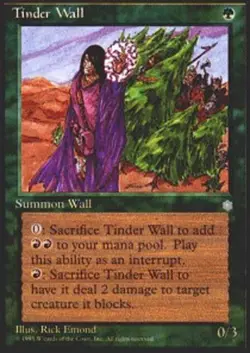 Tinder Wall - Ice Age # MTG Magic The Gathering - Image 1
