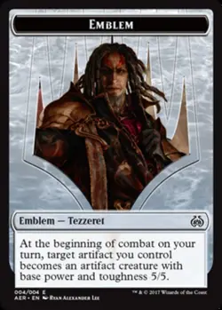 Emblem - Tezzeret - Aether Revolt #004/004 MTG Magic The Gathering - Image 1