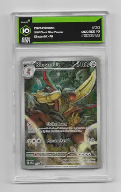 2024 Pokemon S&V Black Star Promo Kingambit-Full Art #130 GEM MINT 10 DEGREE - Image 1