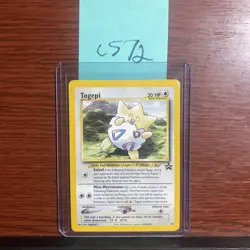 Vintage 1999 Pokemon Wizards Black Star Promo Togepi #30 c572 - Image 5