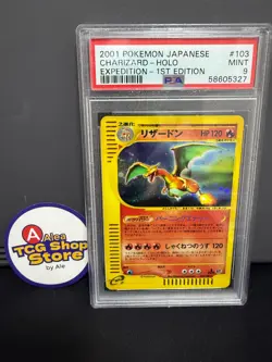 Charizard Pokemon 2001 Holo E-Series Expedition 1st ED Japanese 103/128 PSA 9 - Image 1