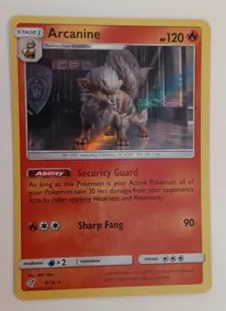 Arcanine 6/18 Detective Pikachu Holo Rare Pokemon TCG 2019 NM - Image 1