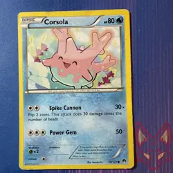 XY BREAKpoint - MP - Corsola 29/122 Pokemon English (US Seller) - Image 1