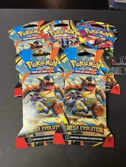 (x5) Mega Evolution Blister Packs, Pokemon, 2025 - Image 1
