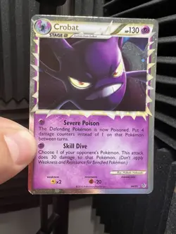 Pokemon TCG Unleashed Holo Crobat 84/95 2010 Edition - Image 1