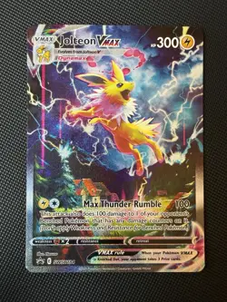 Pokemon TCG Jolteon VMAX SWSH184 Sword & Shield Black Star Promo Holo MINT - Image 1