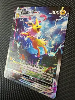 Pokemon TCG Jolteon VMAX SWSH184 Sword & Shield Black Star Promo Holo MINT - Image 2