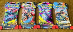 Pokemon TCG (4) Mega Evolutions Sleeved Booster Packs - Full Art Set - Image 1