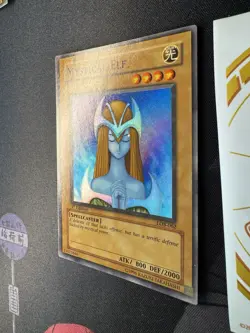 2002 YUGIOH 1ST Edition LOB-062 MYSTICAL ELF SUPER RARE Glossy NA 066💎NM +💎 - Image 3