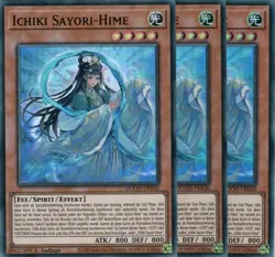 yugioh 3x Ichiki Sayori-Hime DOOD-DE030 SUPER RARE 1AUFLAGE DEUTSCH - Image 1