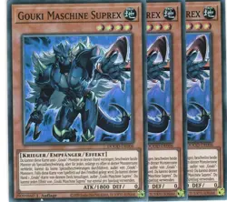 yugioh 3x Gouki Machine Suprex DOOD-DE006 SUPER RARE 1AUFLAGE DEUTSCH - Image 1