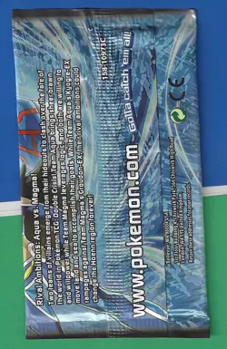 Pokemon "Double Crisis" 7-Card Sealed Booster Pack (Aqua) X1 - Image 2