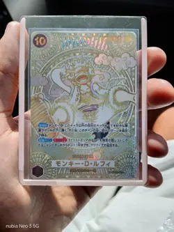 One Piece Card Luffy OP05-119 SP SEC Parallel Gold 3rd Anniversary Japanese OP11 - Image 1