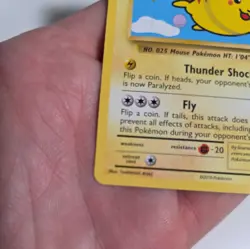 Pokemon Pikachu Card Flying 110/108 XY Evolutions Secret Rare - Image 5