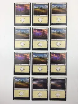 MTG Misprint/Miscut Card Lot - Magic The Gathering Miscut Lands - Image 1