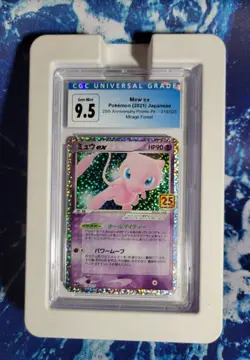 Mew Ex 25th, CGC 9.5, Pokemon 2021 Japanese Card - Image 1