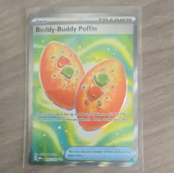 Buddy Buddy Poffin 167/132 Mega Evolution Full Art Secret Rare Pokemon Card NM - Image 1