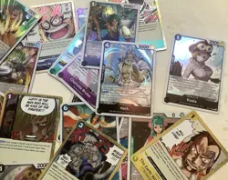 One Piece Card Game Lot Of 33 Rares Pack Fresh .. OP08, OP11, OP12 - Image 3
