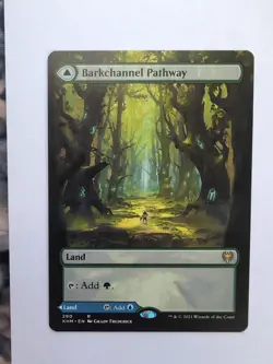 MTG Barkchannel Pathway (KHM) Kaldheim Borderless Regular Rare 290 - Image 1