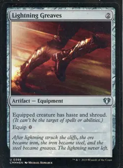 2023 Magic the Gathering Lightning Greaves Artifact Equipment Foil Near Mint - Image 1