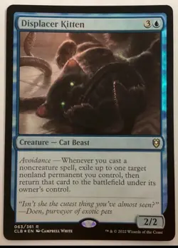 Displacer Kitten Foil LP MTG Commander Legends: Battle for Baldur's Gate - Image 1