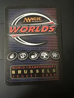 MTG Brussels 2000 World Champ W/ Hand Paint Acrylic Black Lotus By Sierra Rush - Image 2
