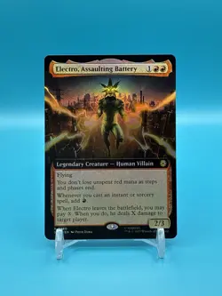 Electro, Assaulting Battery (Extended Art) - Marvel’s Spider-Man (SPM) - FOIL - Image 1