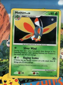 Pokemon TCG - Mothim 5/17 Holo Pop Series 7 Promo Holo LP/NM - Image 1