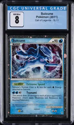 2011 POKEMON CALL OF LEGENDS #SL11 SUICUNE CGC 8 - Image 1