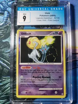 Uxie Crosshatch Holo League Promo CGC 9 Mint Legends Awakened Pokemon 2008 PSA - Image 1