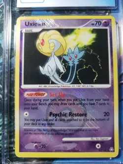 Uxie Crosshatch Holo League Promo CGC 9 Mint Legends Awakened Pokemon 2008 PSA - Image 2