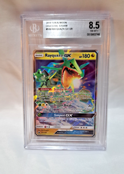 Pokemon TCG Sun & Moon: Celestial Storm Rayquaza GX 109/168 Beckett BGS 8.5 - Image 1