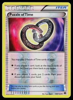 Pokemon XY - BREAKpoint 109/122 Puzzle of Time Reverse Holo - Image 1