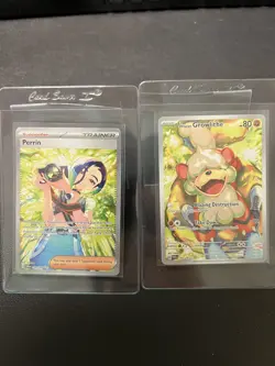 Perrin #220 & Hisuian Growlithe #181 Pokemon TM - Combo Excellent Condition - Image 1