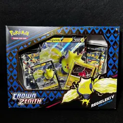 Pokemon TCG Crown Zenith Regieleki V Collection Sealed Box - Image 1
