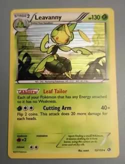 Leavanny - #12/113 - Pokemon TCG Legendary Treasures Holo Rare LP - Image 1