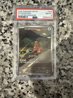 Pokemon 2025 SV Destined Rivals Dri En Kangaskhan #204/182 PSA 8 NM MT - Image 1